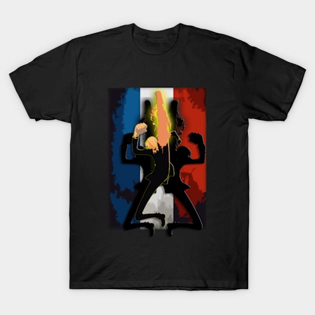 Sanji One Piece Diable Jambe T-Shirt by Chezmix64